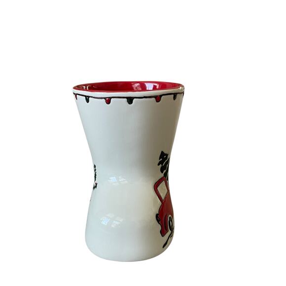 Potter's Studio Red Truck w Christmas Trees Boot-Shaped Coffee Mug 12oz Set of 2 - Picture 7 of 14